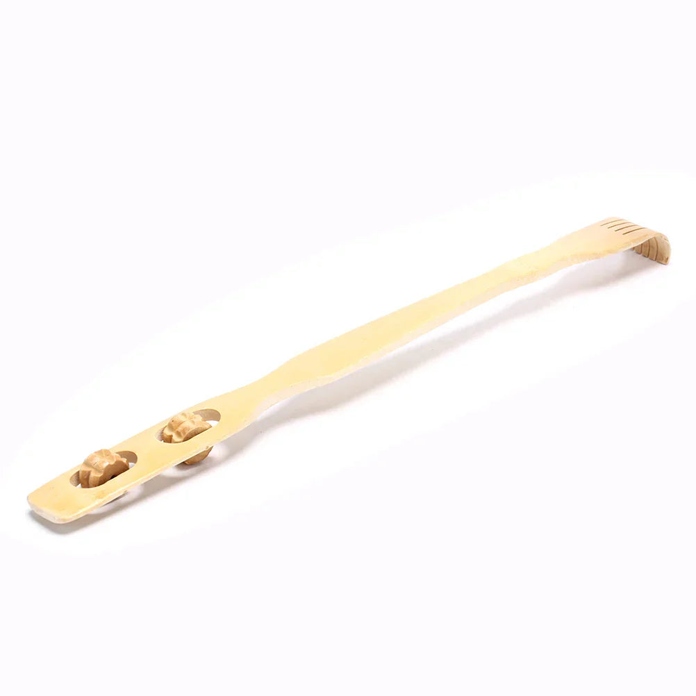 Bamboo Massager Back Scratcher With Body Roller Stick at $8.95 from Truemartin