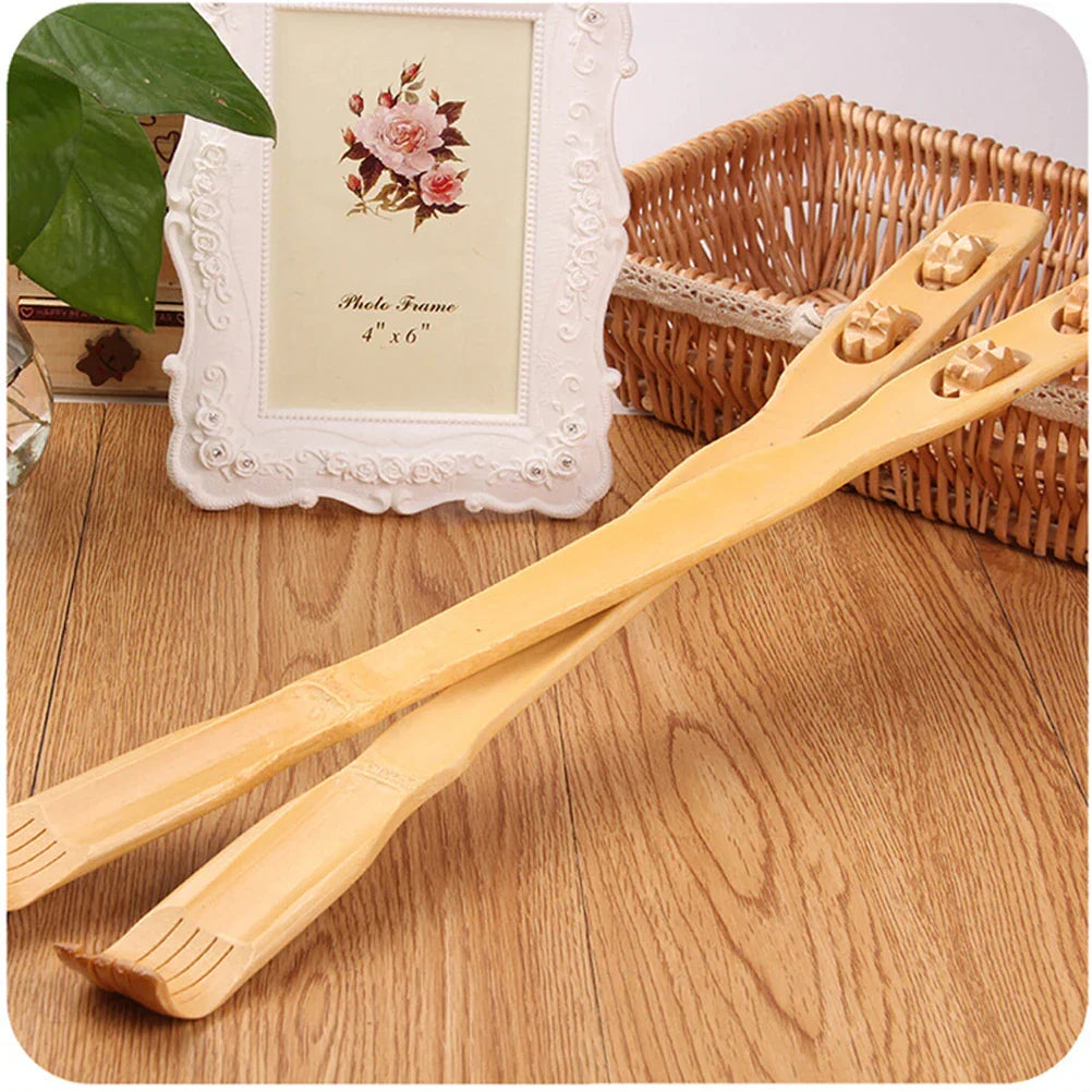 Bamboo Massager Back Scratcher With Body Roller Stick at $8.95 from Truemartin