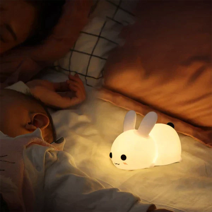 Rechargeable Silicone Dimmable Bunny Night Light at $24.97 only from Truemartin