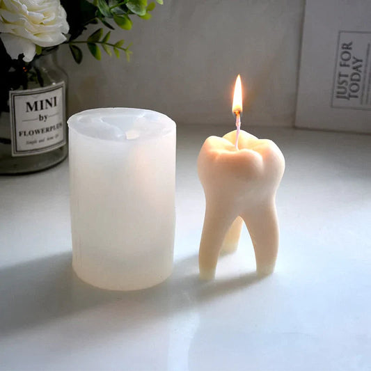 Artistic DIY Tooth Shape Unique Candle Mold at $21.47 from Truemartin