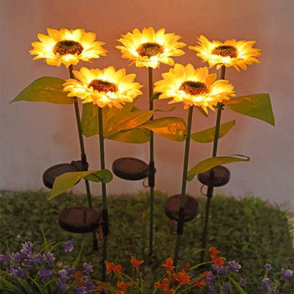 Sunflower Waterproof Solar Led Garden Lights at $14.97 only from Truemartin