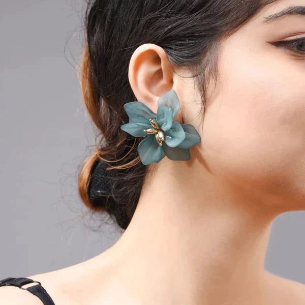 Acrylic Flower Earrings for Earthy Vibes at $11.47 only from Truemartin