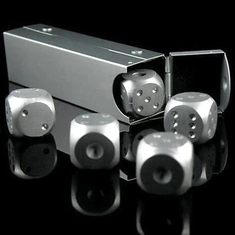 5pcs Aluminum Alloy Metal Dices at $14.97 from Truemartin