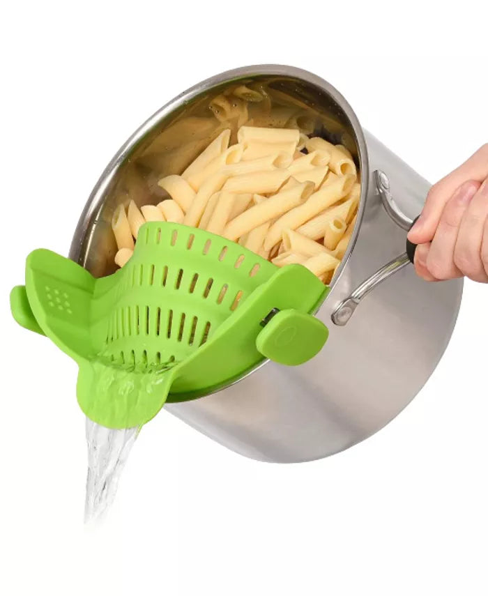 Adjustable Clip On Silicone Pot Strainer For Most Pots & Pans at $11.97 from Truemartin