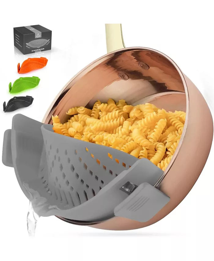 Adjustable Clip On Silicone Pot Strainer For Most Pots & Pans at $11.97 from Truemartin