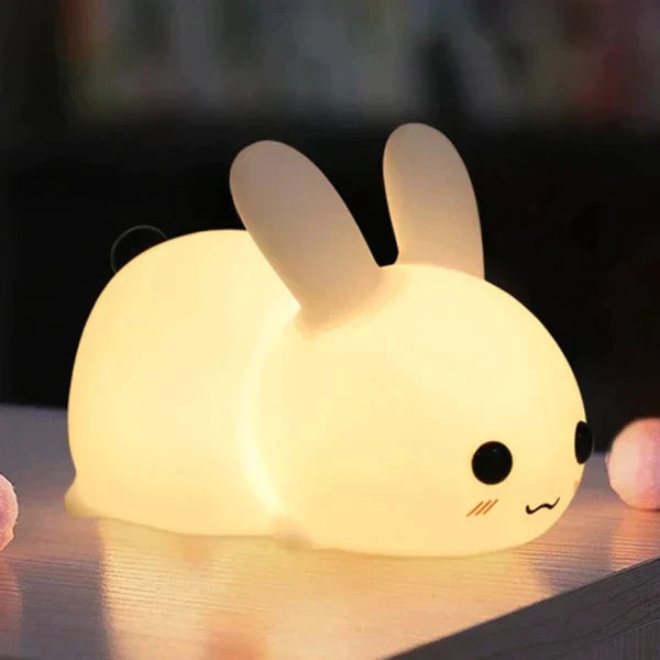 Rechargeable Silicone Dimmable Bunny Night Light at $24.97 only from Truemartin