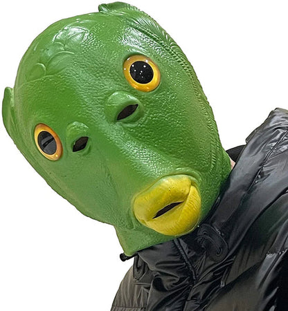 Green Funny Fish Head Masks at $29.97 from Truemartin