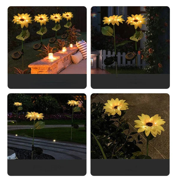 Sunflower Waterproof Solar Led Garden Lights at $14.97 only from Truemartin