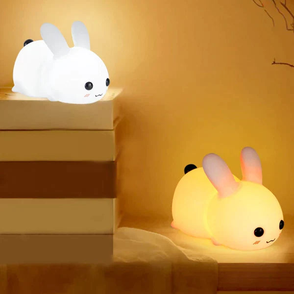 Rechargeable Silicone Dimmable Bunny Night Light at $24.97 only from Truemartin