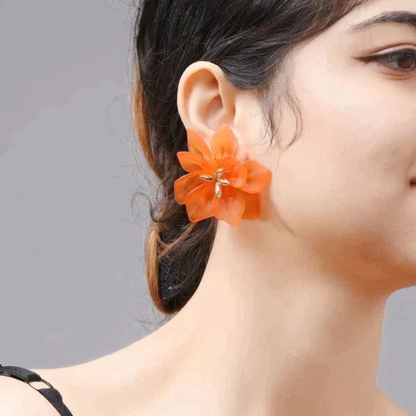 Acrylic Flower Earrings for Earthy Vibes at $11.47 only from Truemartin