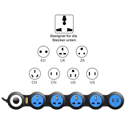 Foldable Multiple Power Extension Cable Outlets at $29.97 from Truemartin