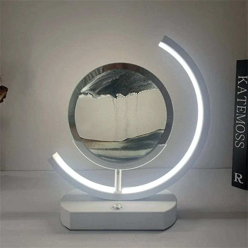 3D LED Flowing Sand Art Table Lamp at $62.97 only from Truemartin