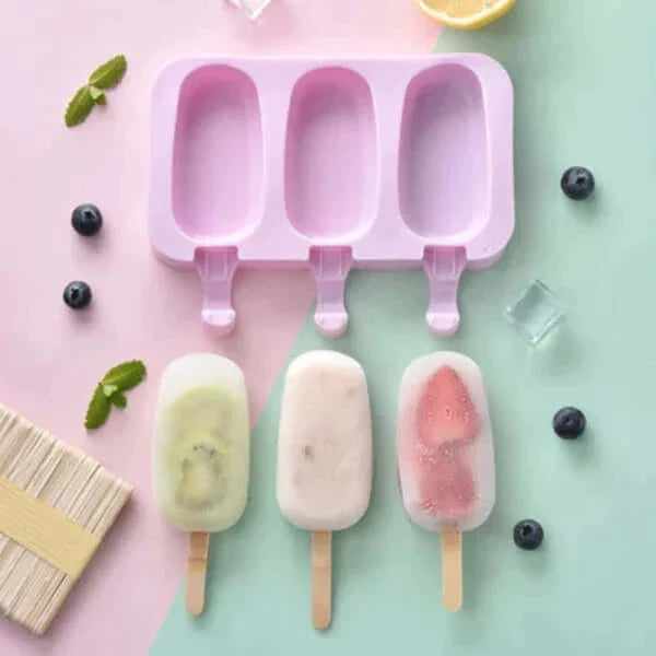 3 Cavity Silicone Cakesicle Mold at $14.97 from Truemartin