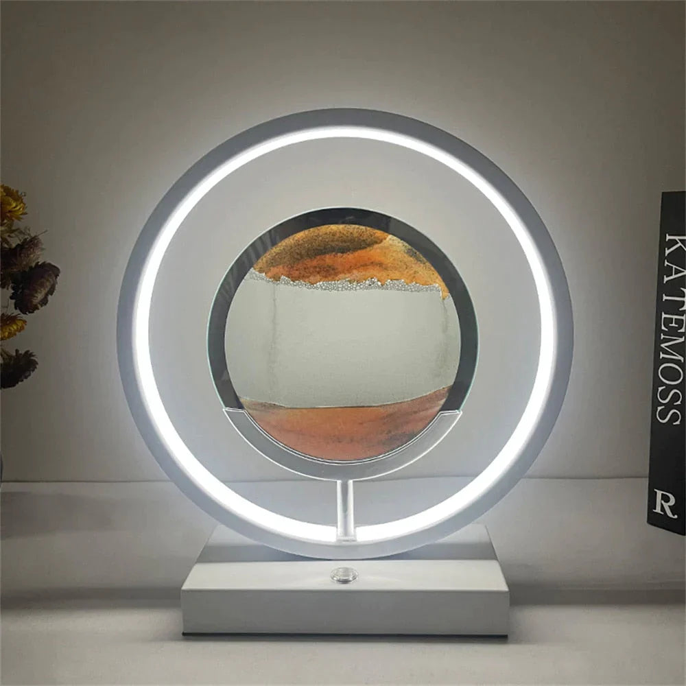 3D LED Flowing Sand Art Table Lamp at $62.97 only from Truemartin