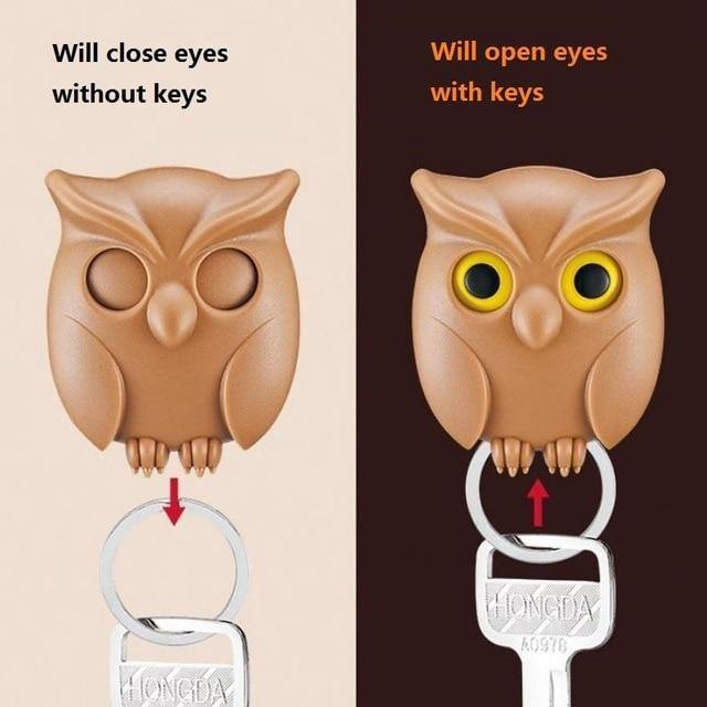 Cute Night Owl Magnetic Wall Key Holder at $15.80 from Truemartin