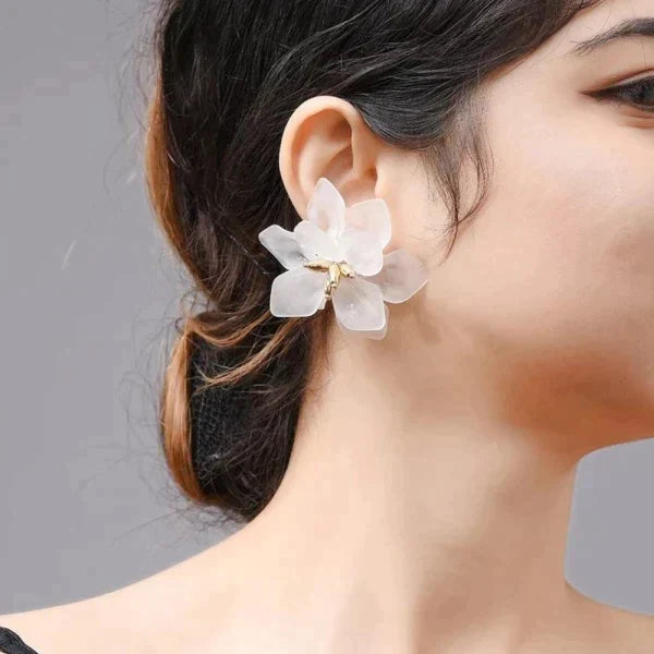 Acrylic Flower Earrings for Earthy Vibes at $11.47 only from Truemartin