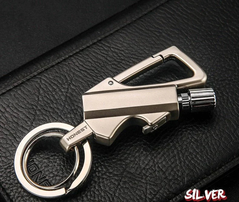 Outdoor Windproof Lighter Match Keychain at $15.99 from Truemartin