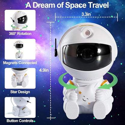 Galaxy Star Astronaut Projector LED Night Light Starry Sky Projector at $22.97 only from Truemartin