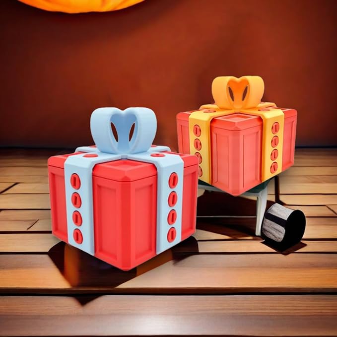 1pc Annoying Gift Box with Twist Storage and 1pc Middle Finger in A Box