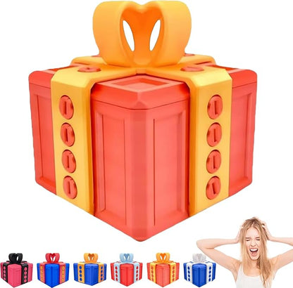 1pc Annoying Gift Box with Twist Storage and 1pc Middle Finger in A Box