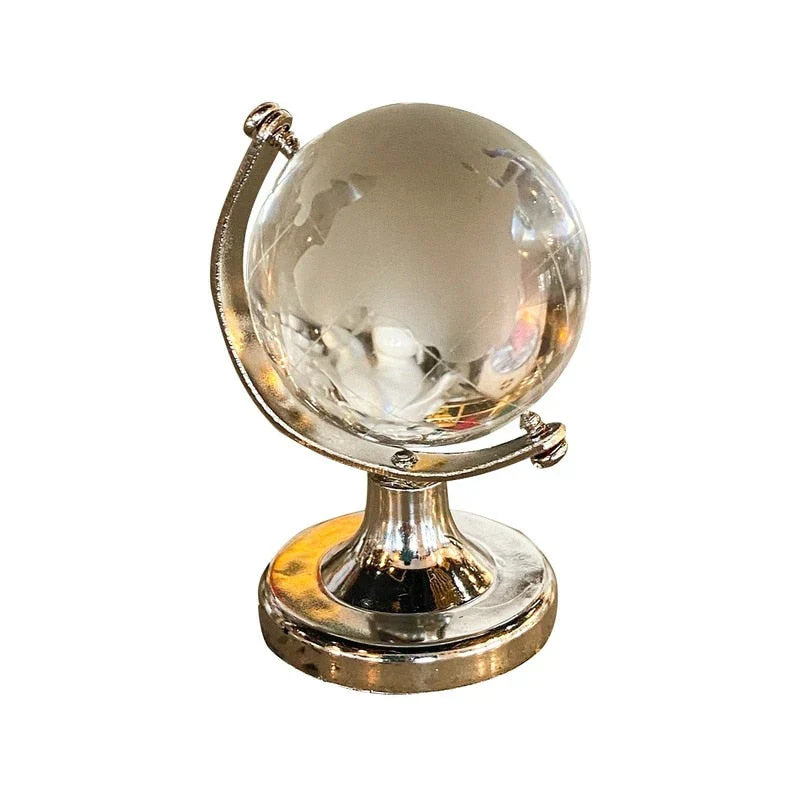 Crystal Transparent Miniature Glass Earth Globe at $19.97 from Truemartin