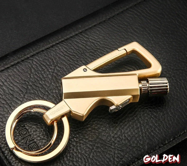 Outdoor Windproof Lighter Match Keychain at $15.99 from Truemartin