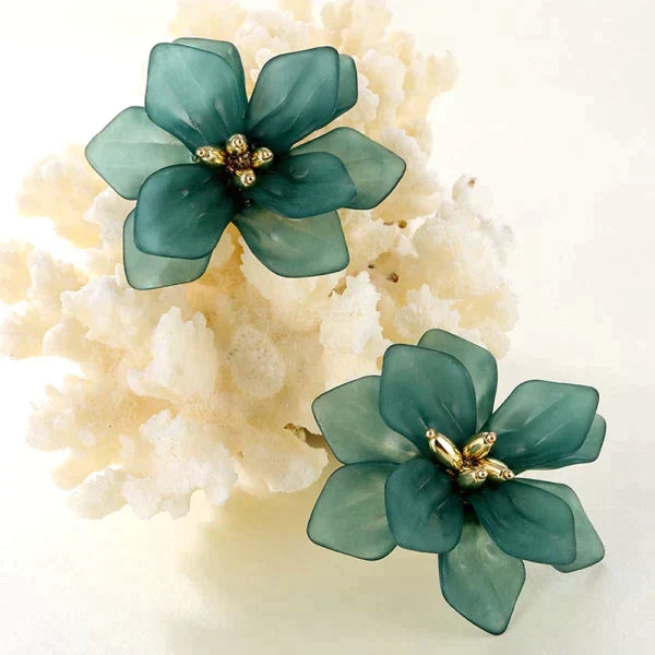 Acrylic Flower Earrings for Earthy Vibes at $11.47 only from Truemartin