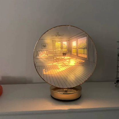 Creative Artistic Orb Painting Table Lamp at $29.97 only from Truemartin