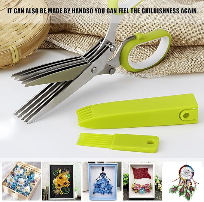 Muti-Layers Kitchen Scissors Stainless Steel Vegetable Cutter at $11.97 only from Truemartin