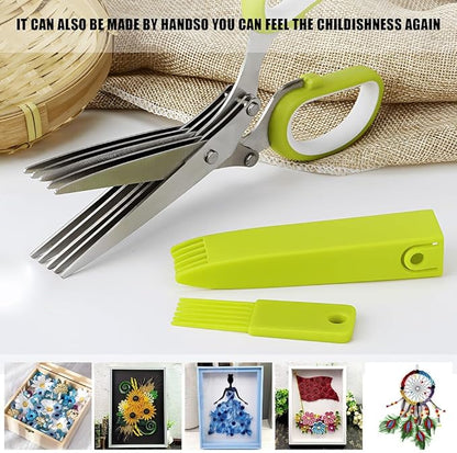 Muti-Layers Kitchen Scissors Stainless Steel Vegetable Cutter at $11.97 only from Truemartin