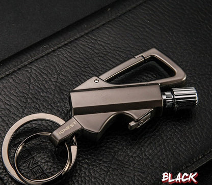 Outdoor Windproof Lighter Match Keychain at $15.99 from Truemartin