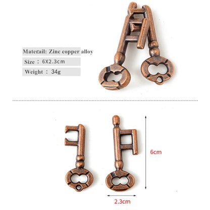 Unlock Interlocking Puzzle Metal Hole Lock key at $11.97 from Truemartin