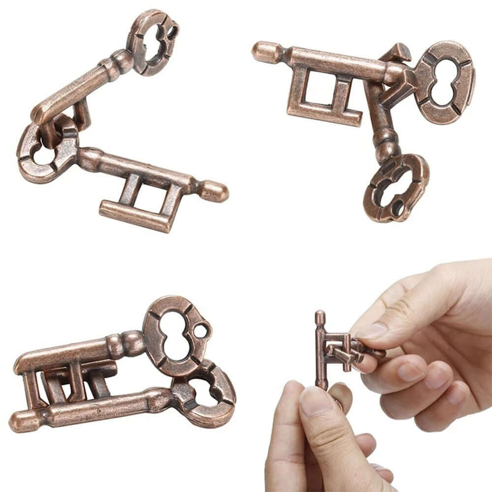 Unlock Interlocking Puzzle Metal Hole Lock key at $11.97 from Truemartin