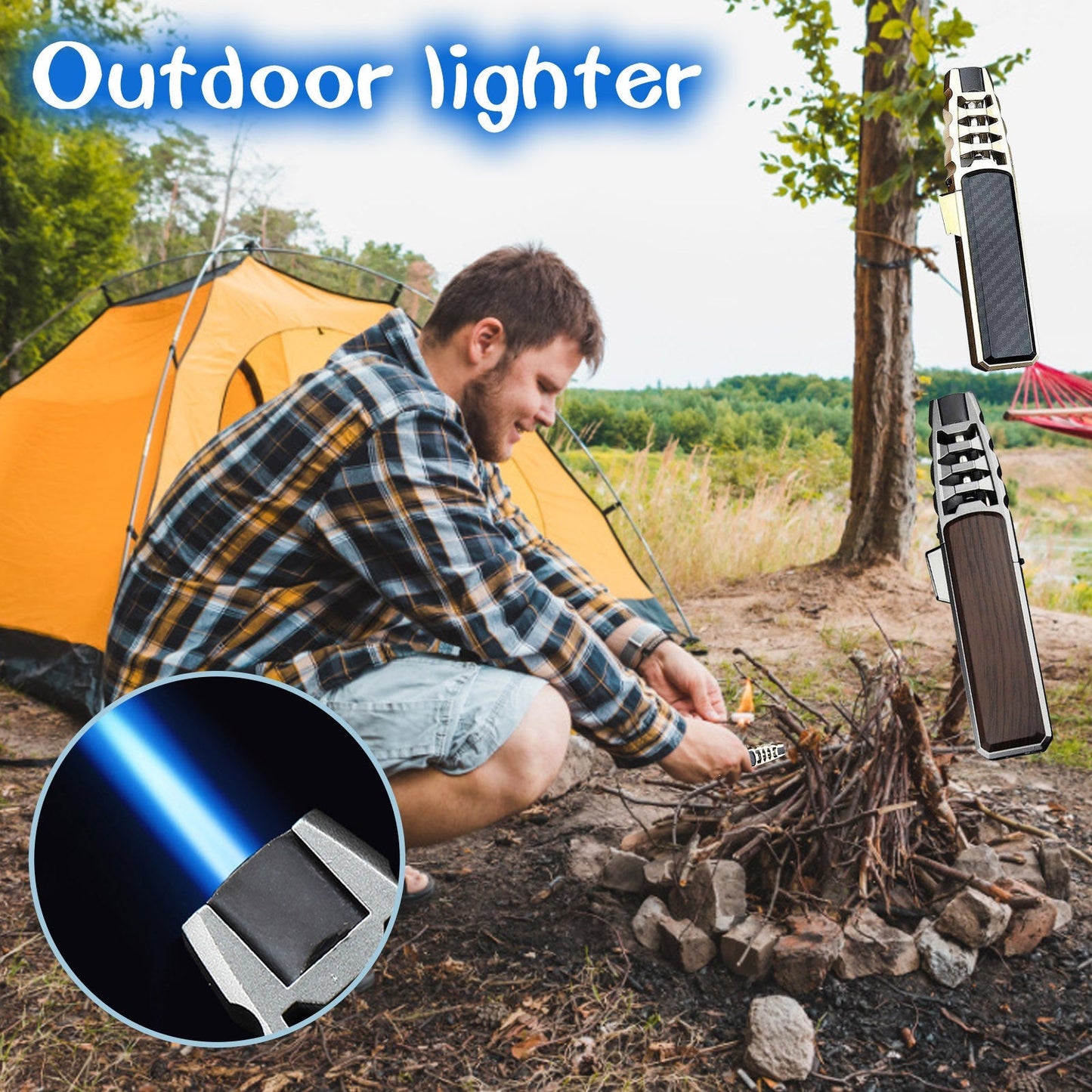 Big Jet Flame Fire Torch Outdoor Camping Lighter at $32.97 from Truemartin