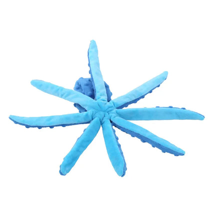 Octopus Squeaky Dog Toys for Teething Soft Durable at $12.97 from Truemartin