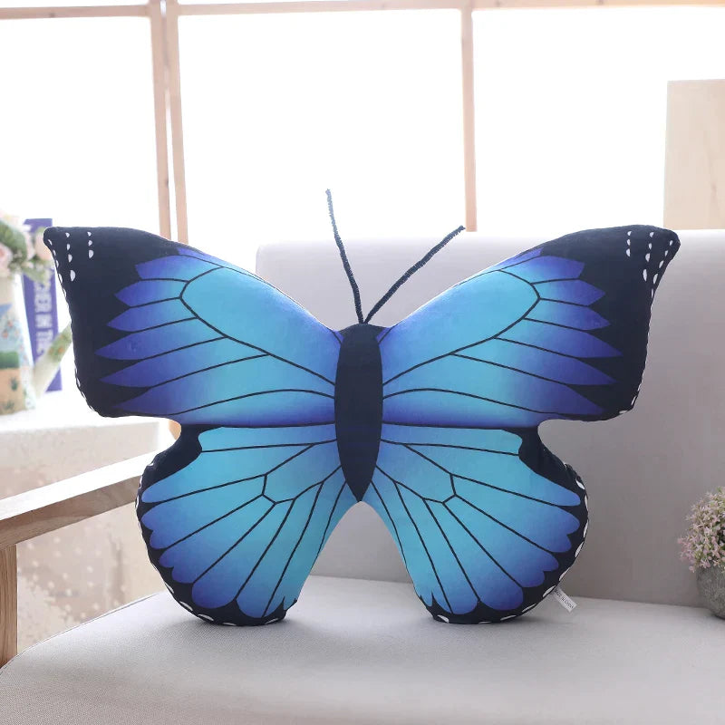 Colorful Butterfly Plush Pillow Stuffed Lifelike Butterfly Throw Pillow Cushion Home Sofa Decoration Cushion