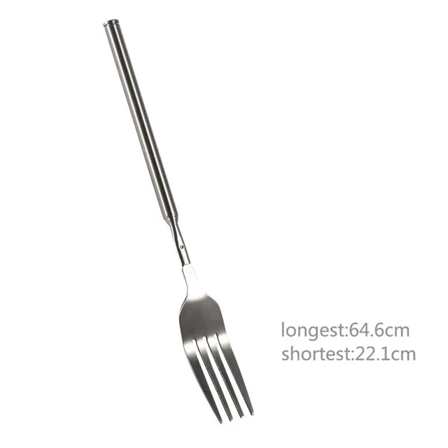 Telescopic Extendable Dinner Fruit Dessert Long Handle Fork at $11.95 from Truemartin