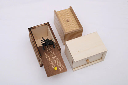 Spider Funny Scare Box Wooden at $14.97 from Truemartin