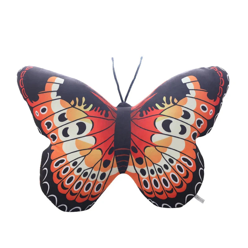 Colorful Butterfly Plush Pillow Stuffed Lifelike Butterfly Throw Pillow Cushion Home Sofa Decoration Cushion