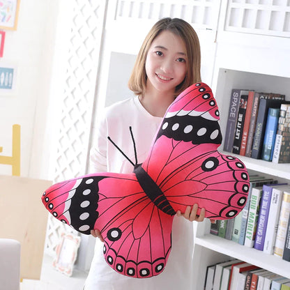 Colorful Butterfly Plush Pillow Stuffed Lifelike Butterfly Throw Pillow Cushion Home Sofa Decoration Cushion