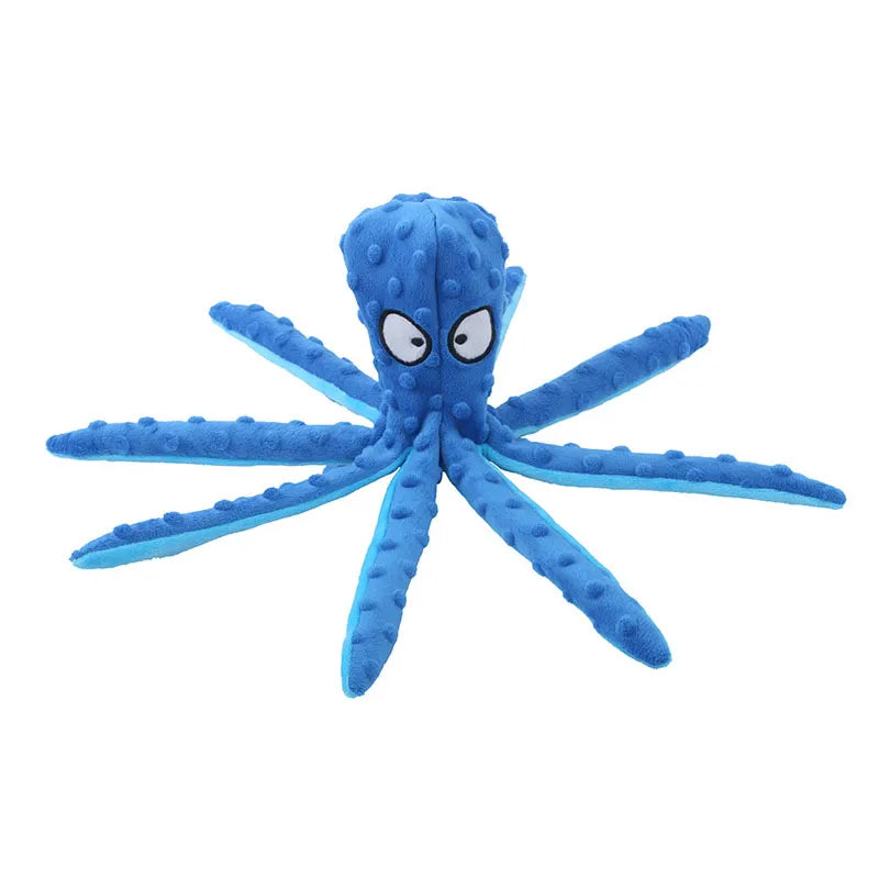 Octopus Squeaky Dog Toys for Teething Soft Durable at $12.97 from Truemartin