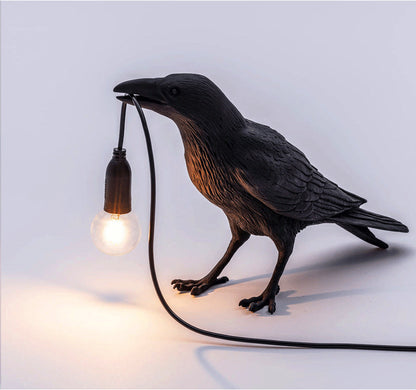 Crow Wall & Raven Table Lamps with Brightness Adjustable Edison Bulb at $42.95 from Truemartin