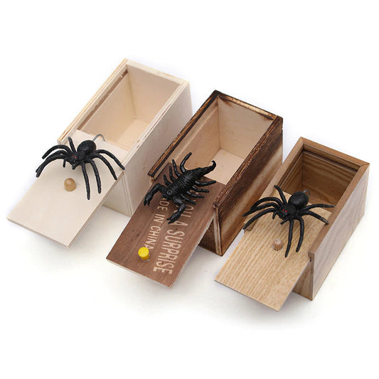 Spider Funny Scare Box Wooden at $14.97 from Truemartin