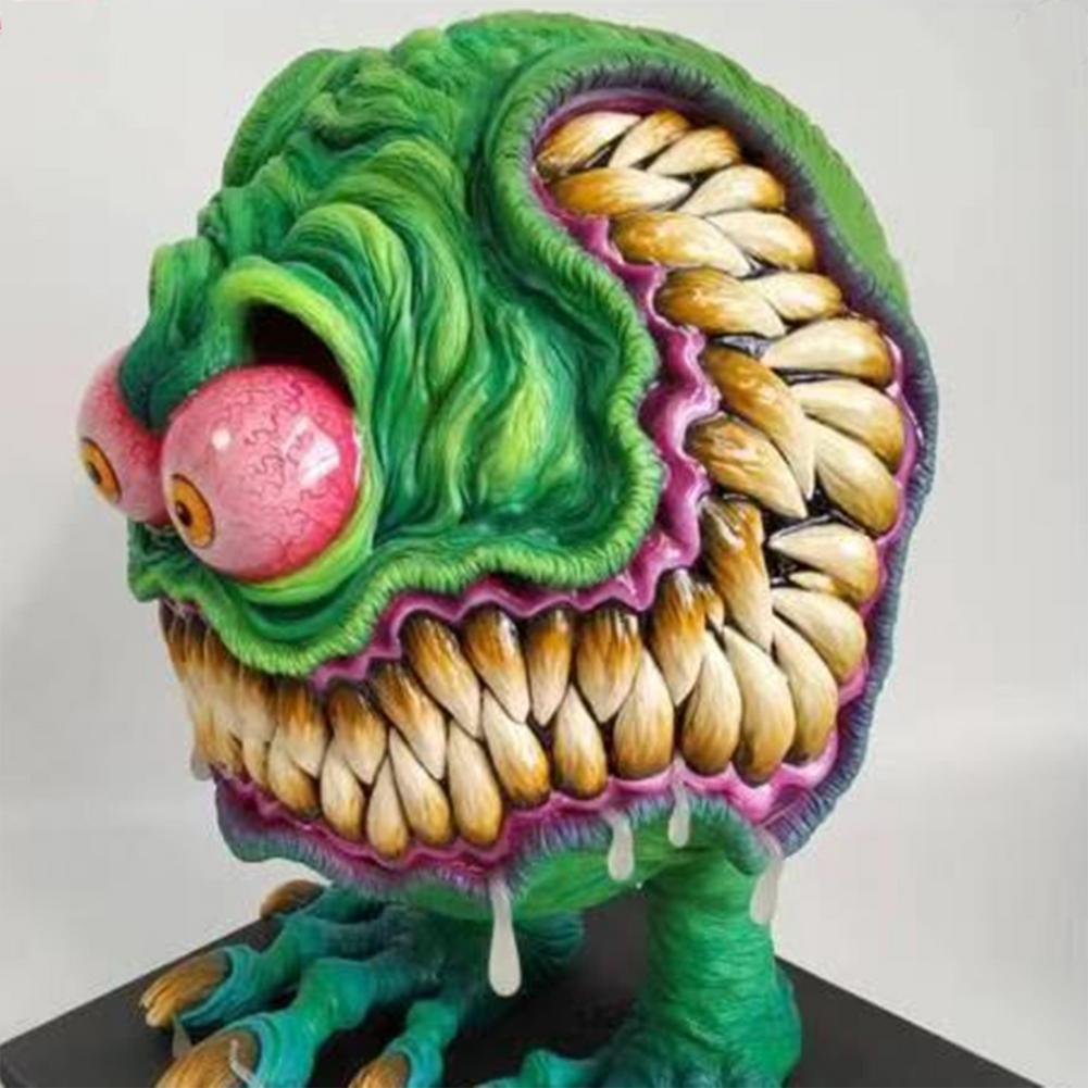 Angry Big Mouth Resin Statue Decorative Figurine Horror Sculptures at $26.99 from Truemartin