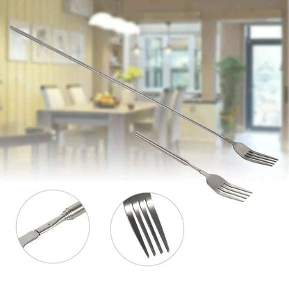 Telescopic Extendable Dinner Fruit Dessert Long Handle Fork at $11.95 from Truemartin