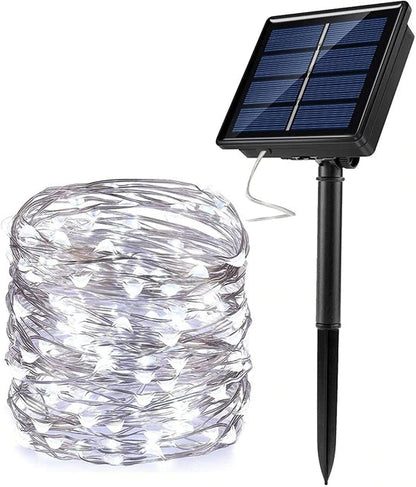 LED Outdoor Solar Lamp String Lights 100/200 LEDs 10m at $19.97 from Truemartin