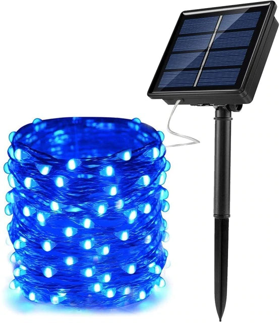 LED Outdoor Solar Lamp String Lights 100/200 LEDs 10m at $19.97 from Truemartin