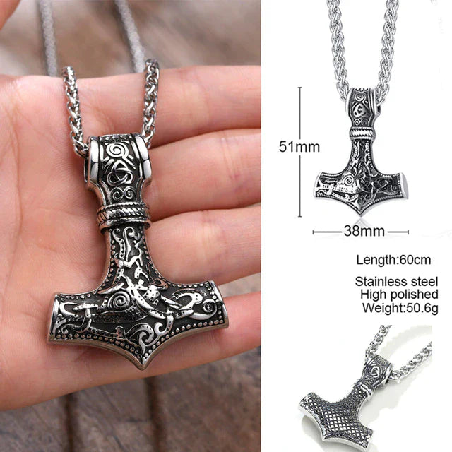 Pendant Necklace Stainless Steel Double Sided at $19.97 from Truemartin