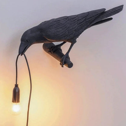 Crow Wall & Raven Table Lamps with Brightness Adjustable Edison Bulb at $42.95 from Truemartin