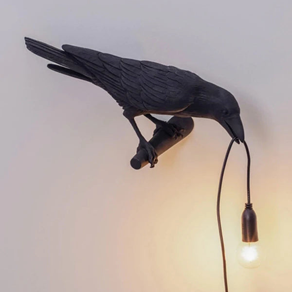 Crow Wall & Raven Table Lamps with Brightness Adjustable Edison Bulb at $42.95 from Truemartin